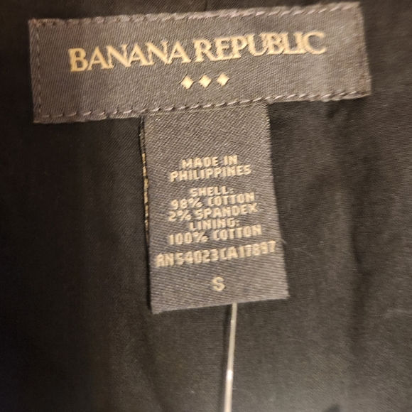 NWT Banana Republic cropped jacket, black, small - Picture 2 of 4